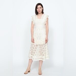 NWT Sea New York Laurel cream lace dress